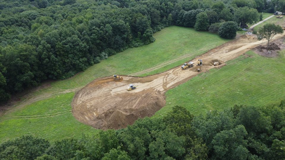 grass cleared in a large circle.